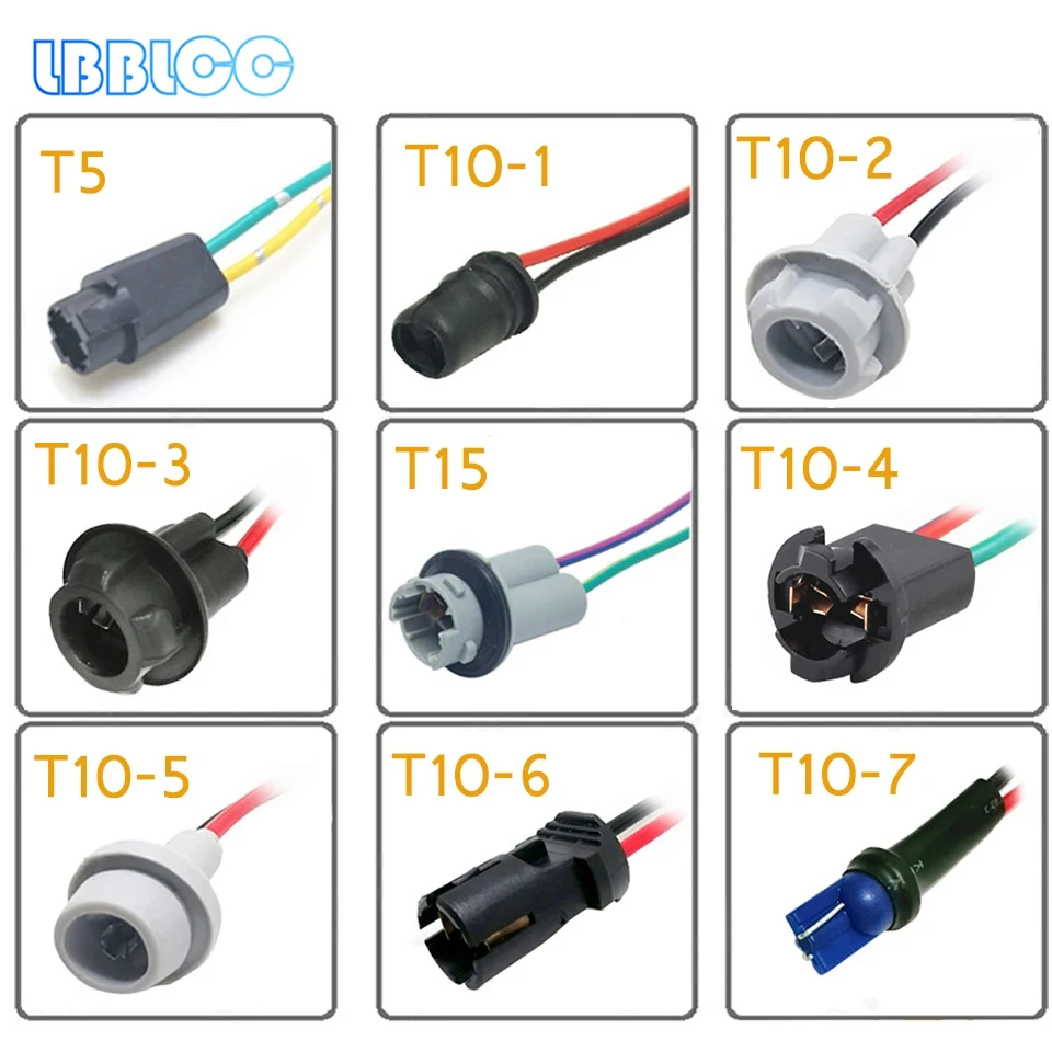 자동차 액세서리 전구 소켓 T5 T10 W5W 소켓, led 어댑터 커넥터 t15 홀더 라이트베이스 자동차 램프 연장 와이어 케이블 플러그, 1 개 title=자동차 액세서리 전구 소켓 T5 T10 W5W 소켓, led 어댑터 커넥터 t15 홀더 라이트베이스 자동차 램프 연장 와이어 케이블 플러그, 1 개 