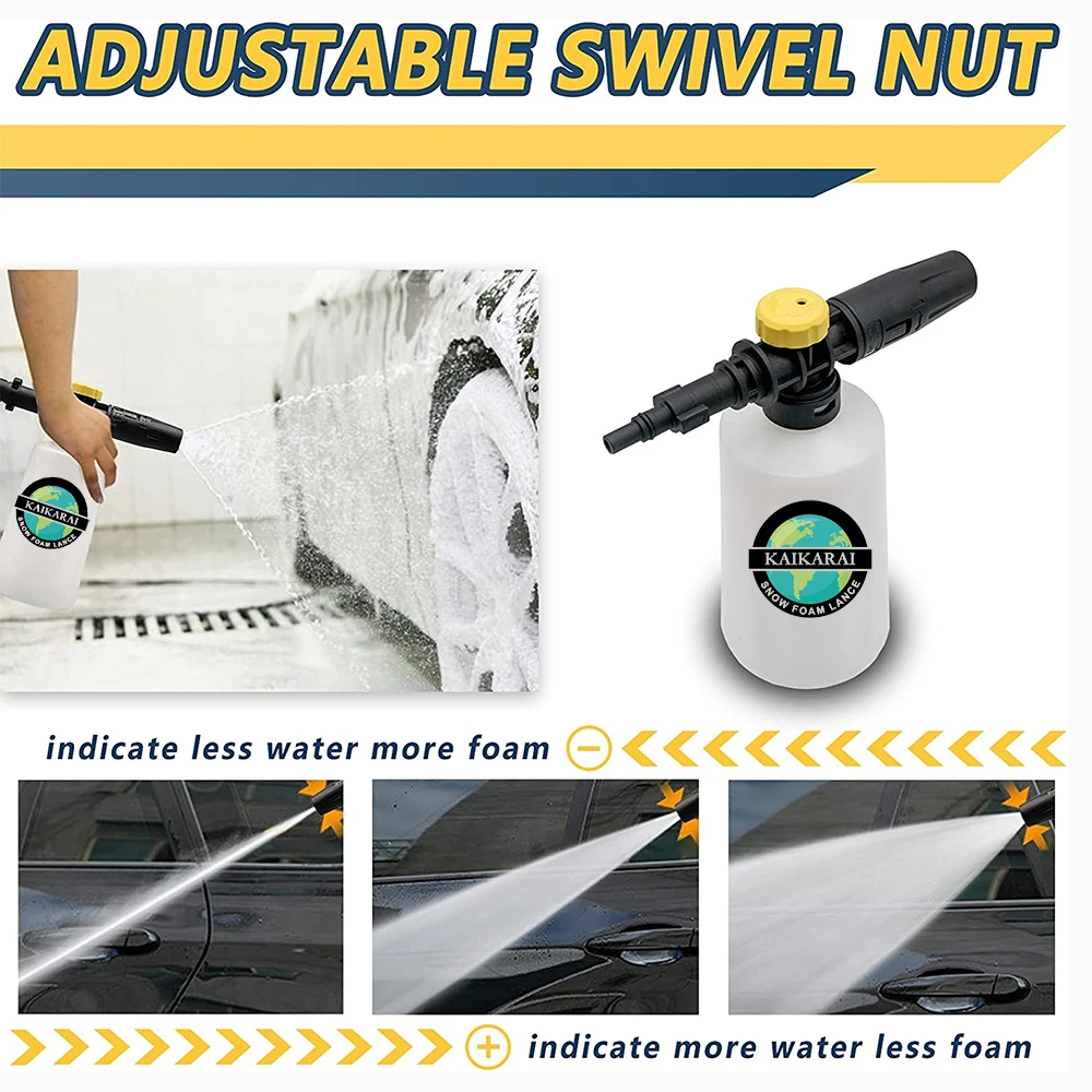 파크사이드 조절식 스노우 캐논 폼 랜스 키트, 압력 와셔 노즐, 세차 건, Karcher K2 K3 K4 K5 K6 K7