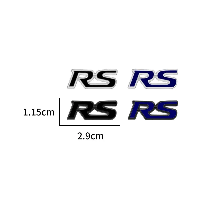 금속 RS 엠블럼 스티어링 휠 센터 콘솔 장식 데칼, 자동차 인테리어 스티커, 쉐보레 캡티바 라세티 아베오 크루즈 말리부용