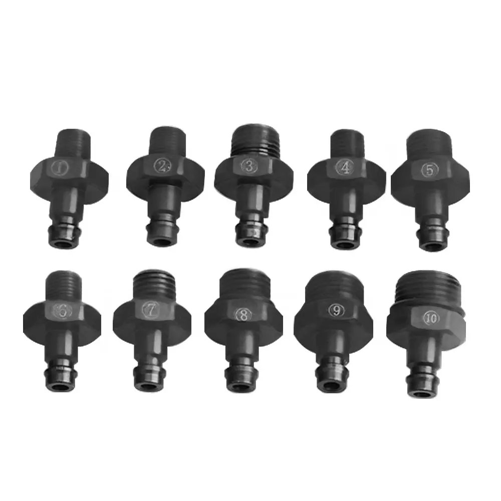 엔진 오일 압력 테스트 키트 테스터, 자동차 차고 도구, 저유 경고 장치, 빠른 피팅, 12 개