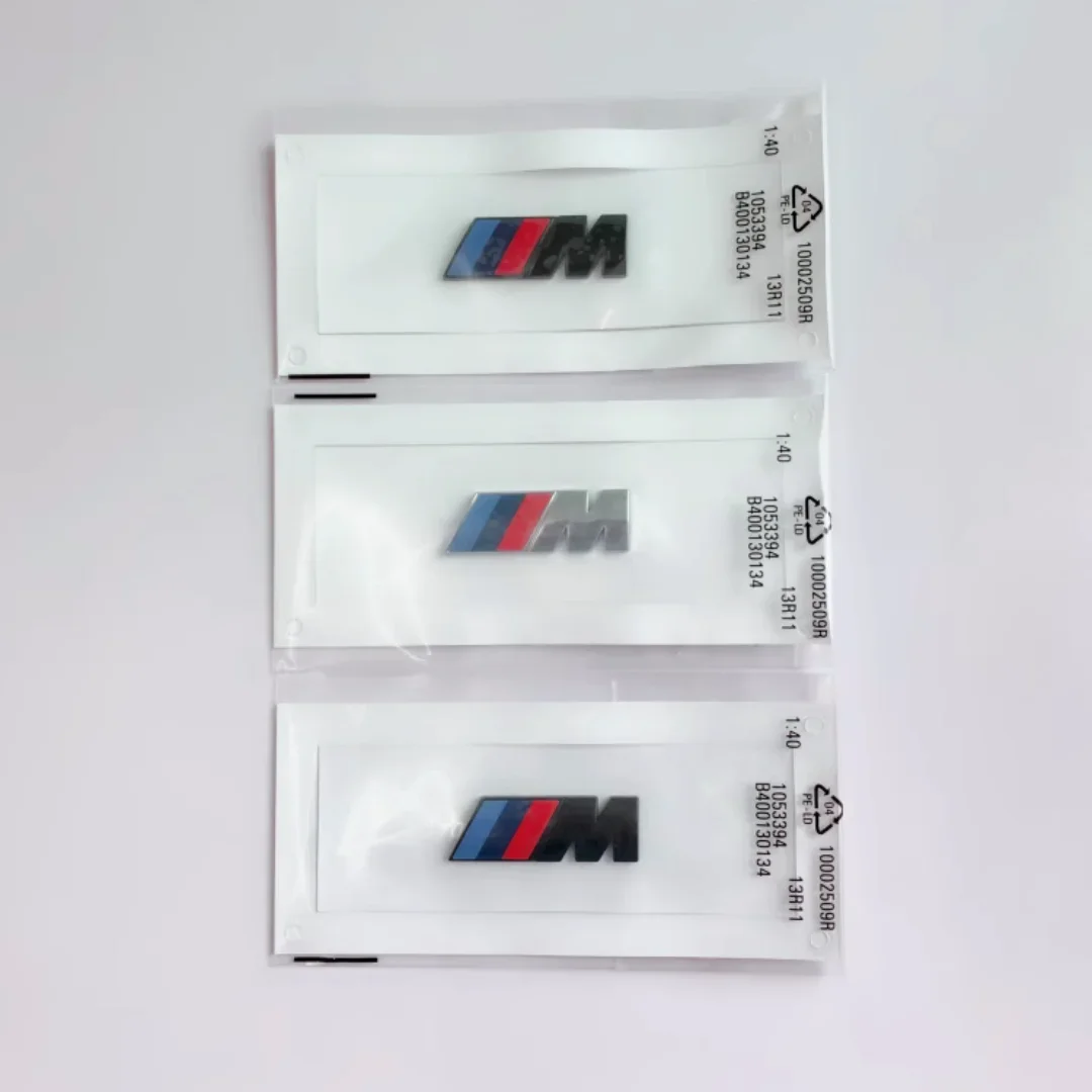 3D ABS M 로고 차체 사이드 배지, 차체 후면 트렁크 장식 스티커, 자동차 개조 액세서리, 모든 BMW M 파워 X1 X3 X5 X7 E71