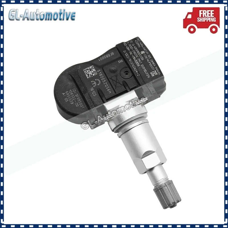 TPMS 36106855539 타이어 압력 센서 세트, Alpina B3 B4 BMW F20 F22 F45 F46 F30 Mini F56 R56 6855539 433MHZ 용 (4)