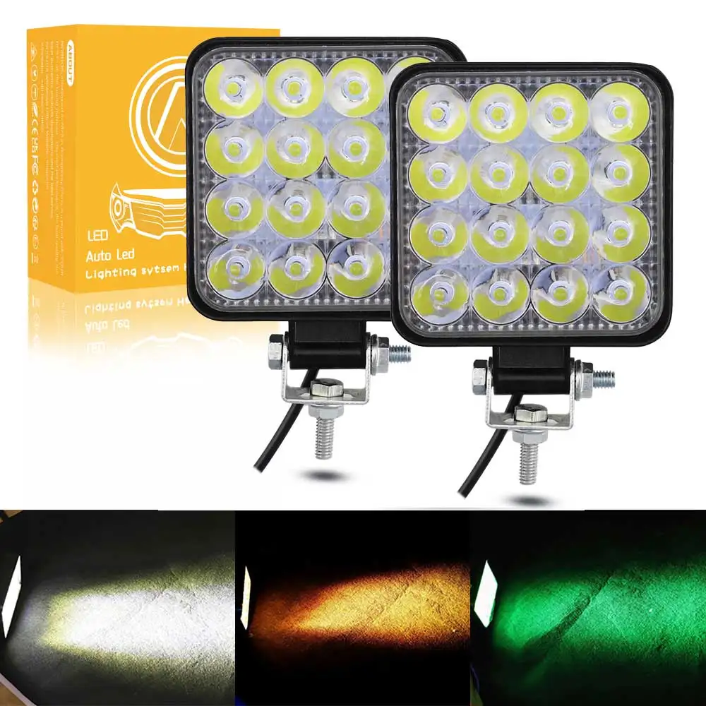 (NORGOS) 자동차 보조 오토바이 헤드라이트용 LED 작업등 바, 12V, 24V, LED 스포트라이트 Barra, 마일 오프로드, 2 개 title=(NORGOS) 자동차 보조 오토바이 헤드라이트용 LED 작업등 바, 12V, 24V, LED 스포트라이트 Barra, 마일 오프로드, 2 개 