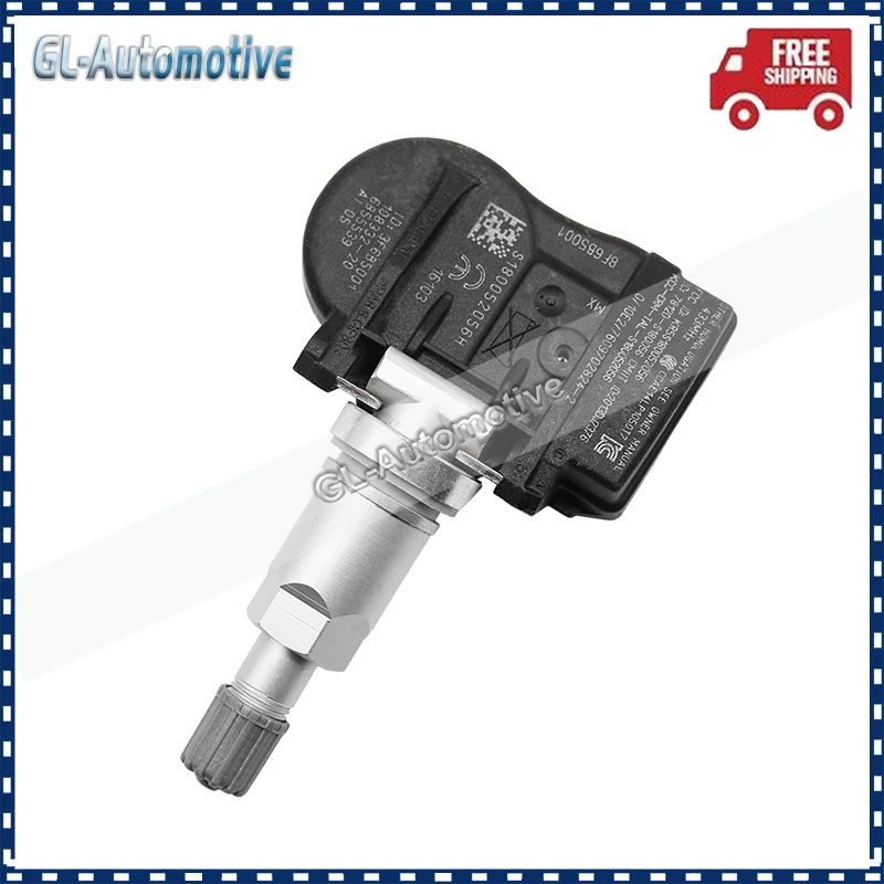 TPMS 36106855539 타이어 압력 센서 세트, Alpina B3 B4 BMW F20 F22 F45 F46 F30 Mini F56 R56 6855539 433MHZ 용 (4)