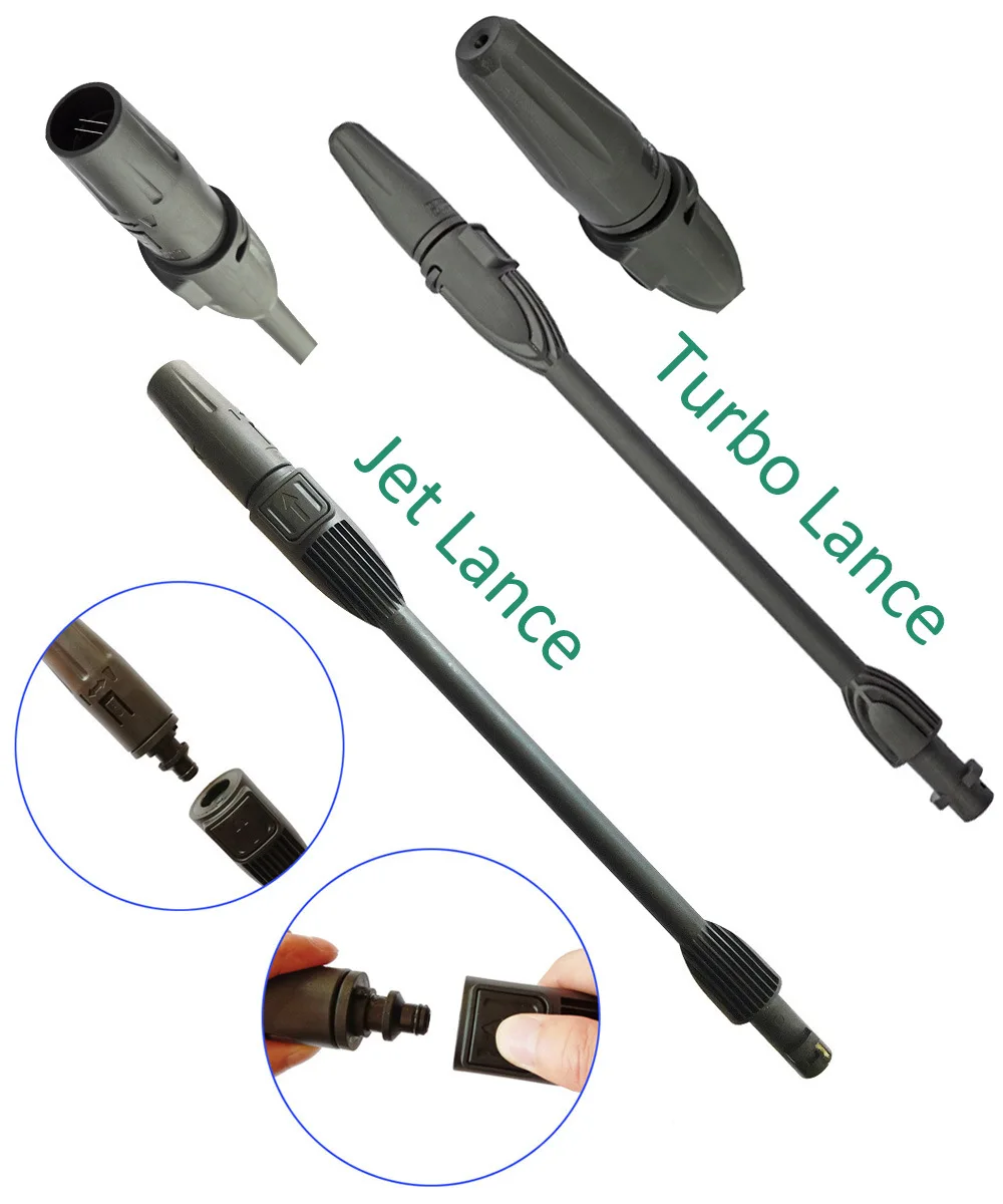 Karcher K 시리즈용 고압 스프레이건, 세차 물총 청소 스템 폼 포트, 조정 가능한 과급 터보 건 헤드