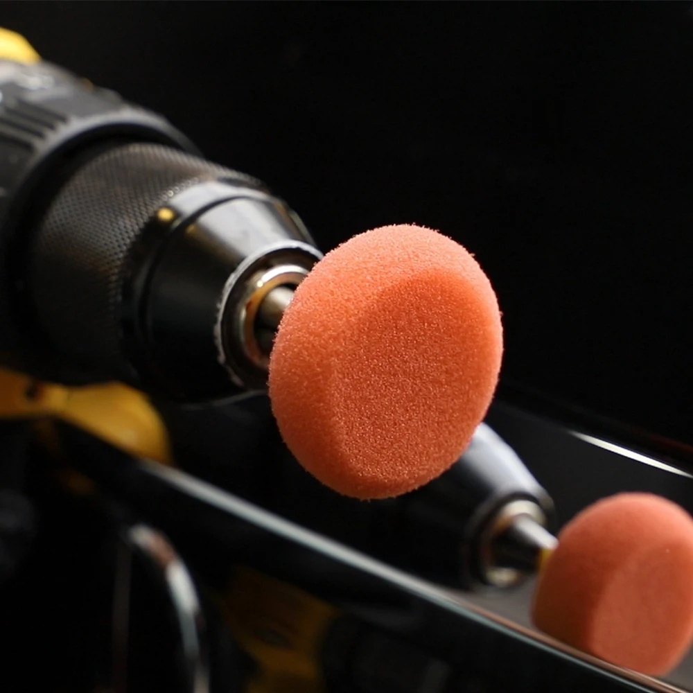 (대량 판매) SPTA 미니 연마 스폰지 버핑 라운드 패드 자동차 허브에 대 한 철강 림 Burnishing 팩 자동차 거품 자세히