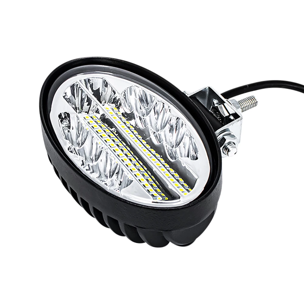 자동 LED 작업 조명, 48 LED 오프로드 조명, 수정된 스포트라이트 헤드라이트, 농업 차량 보조 조명, 12-36v