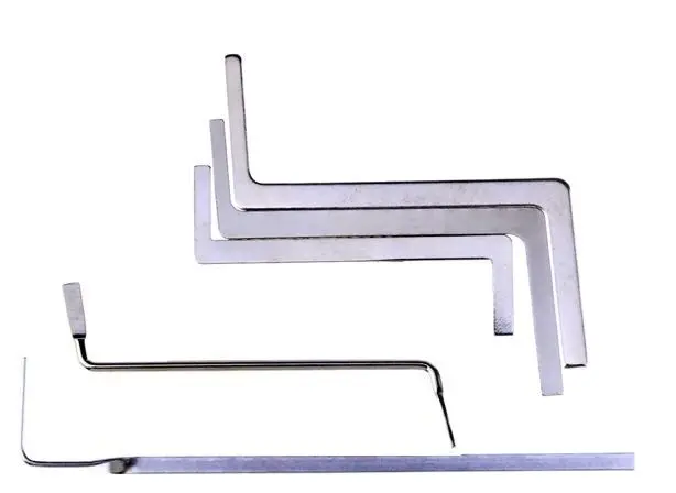 4 인 1 잠금 선택 세트, 자물쇠 수리 도구, 핀 깨진 키 추출기 키, 후크 제거, 전문 DIY 수공구