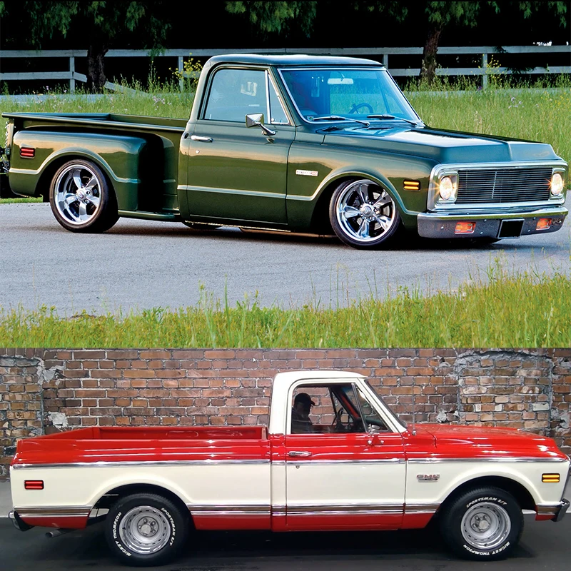 자동차 전면 및 후면 사이드 마커 램프, 1968 1972 쉐비 블레이저, C10, C20 픽업 및 GMC 픽업 트럭용, 방향 지시등, 주행등