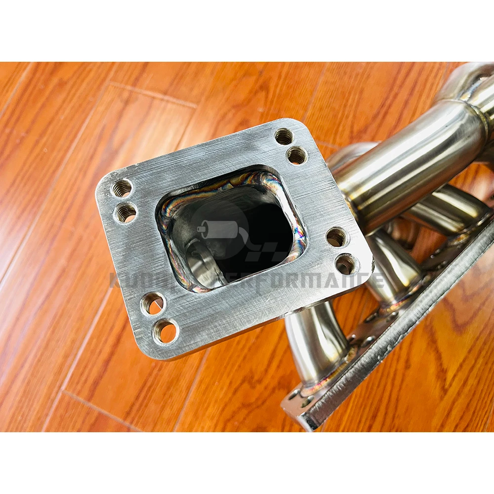 KUNGFU PERFORMANCE 동일 길이 상단 마운트 T3 T4 터보 배기 매니폴드, BMW E36 E39 M50 M52 S50 S52 325I 328I M3 323I RHD용