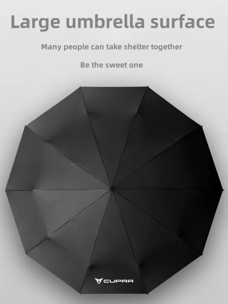 자동차 스타일링 휴대용 접이식 우산 차양, 완전 자동, 좌석, cupra용, 포르멘토, 타바칸, e-레이서, 레온, 아테카용