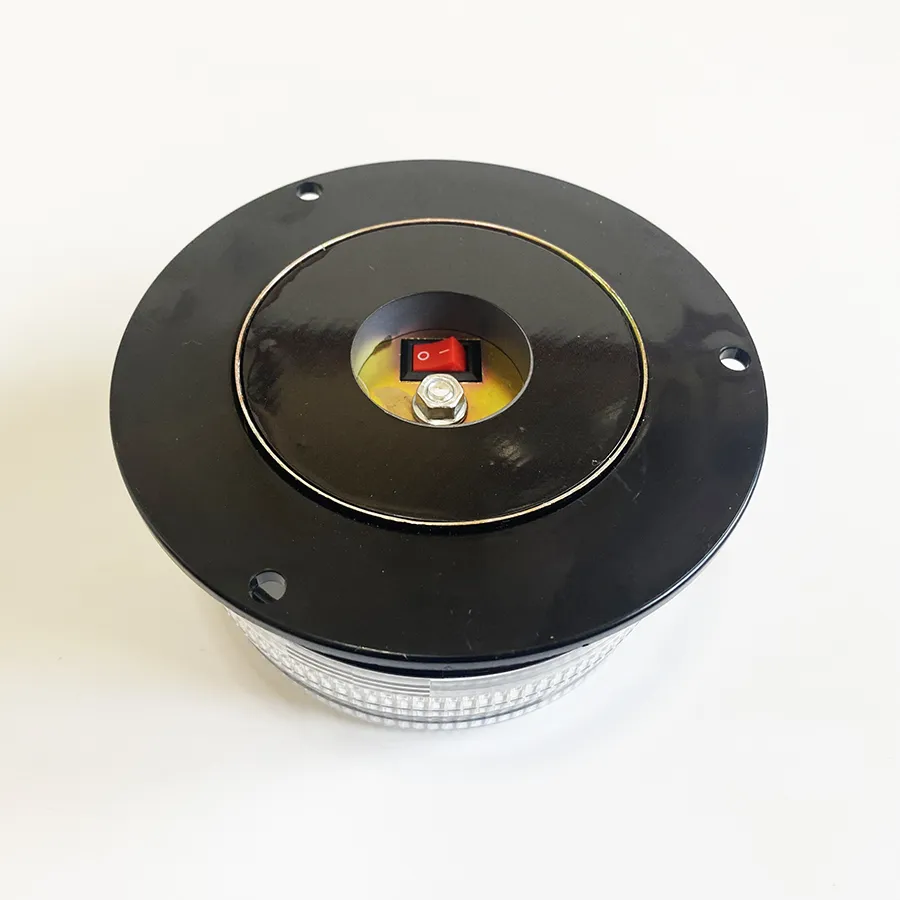 태양열 충전 LED 마그네틱 백색 스트로브 경고등, 차량 보트용 무선 방수 야간 센서, 8 LED