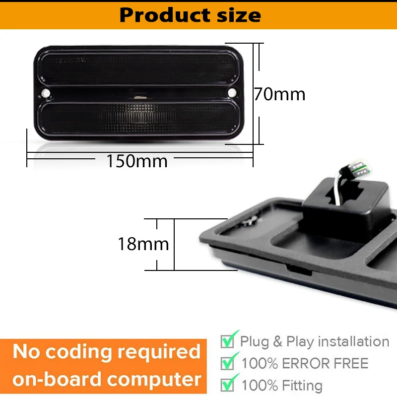 자동차 전면 및 후면 사이드 마커 램프, 1968 1972 쉐비 블레이저, C10, C20 픽업 및 GMC 픽업 트럭용, 방향 지시등, 주행등