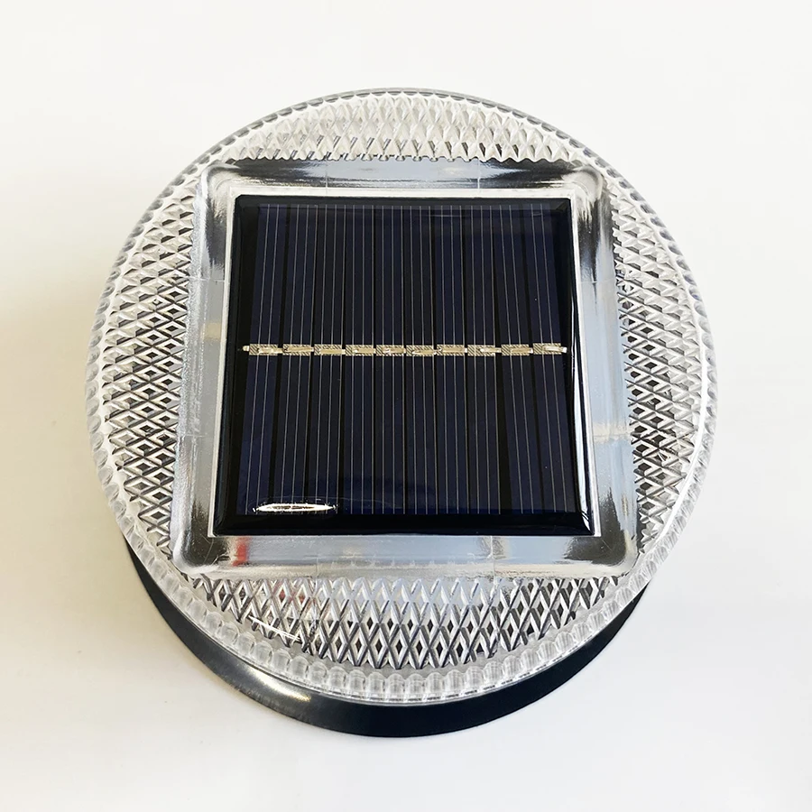 태양열 충전 LED 마그네틱 백색 스트로브 경고등, 차량 보트용 무선 방수 야간 센서, 8 LED