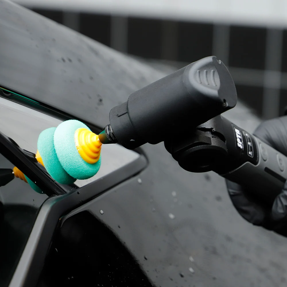 SPTA 마이크로 무선 미니 자동차 광택기, 휴대용 충전식, 속도 조절, 자동 디테일링 도구, 3.7V RO & DA