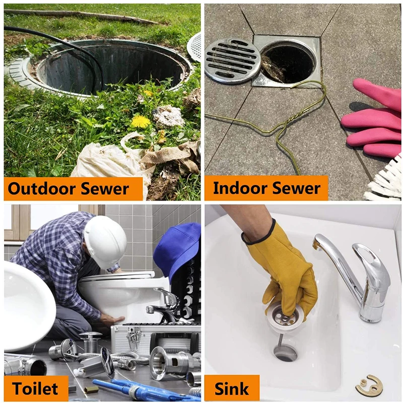 카처 보쉬 닐피스크 파크사이드 건용 고압 세척기, 하수관 및 하수관 청소 호스, 6M