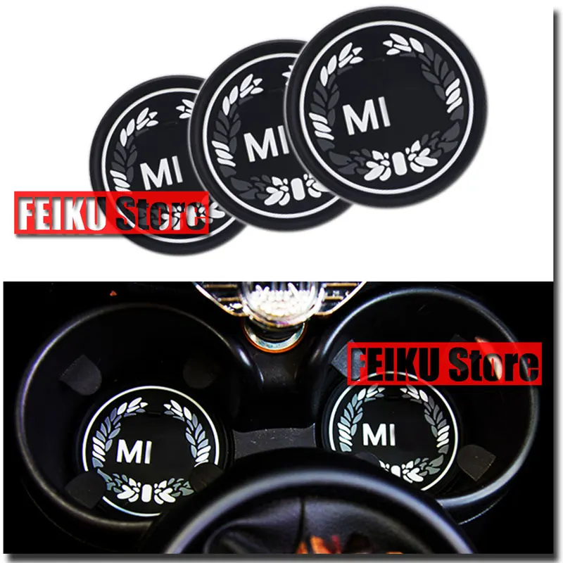 두꺼운 고무 자동차 컵 거치대 개스킷, 미니 쿠퍼 F54 F55 F56 R52 R53 R55 R56 R57 R58 R60 R61 클럽맨 컨트리맨용, 65 70 75mm