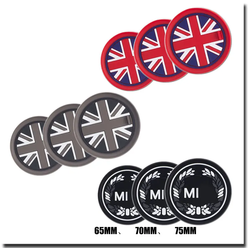 두꺼운 고무 자동차 컵 거치대 개스킷, 미니 쿠퍼 F54 F55 F56 R52 R53 R55 R56 R57 R58 R60 R61 클럽맨 컨트리맨용, 65 70 75mm