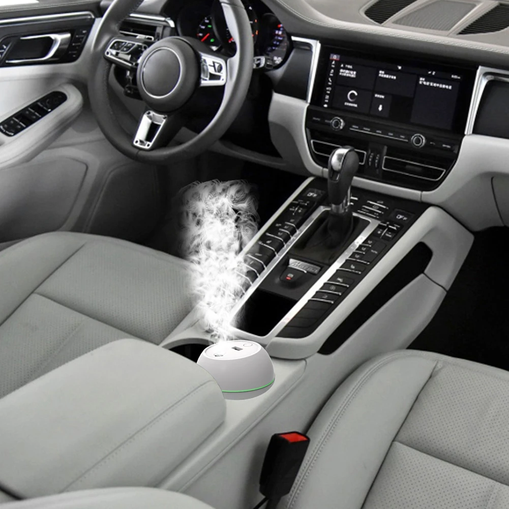 미니 USB 에센셜 오일 디퓨저 자동차 청정기 아로마 음이온 미스트 메이커, LED 램프 포함 공기 가습기, 200ml 신제품