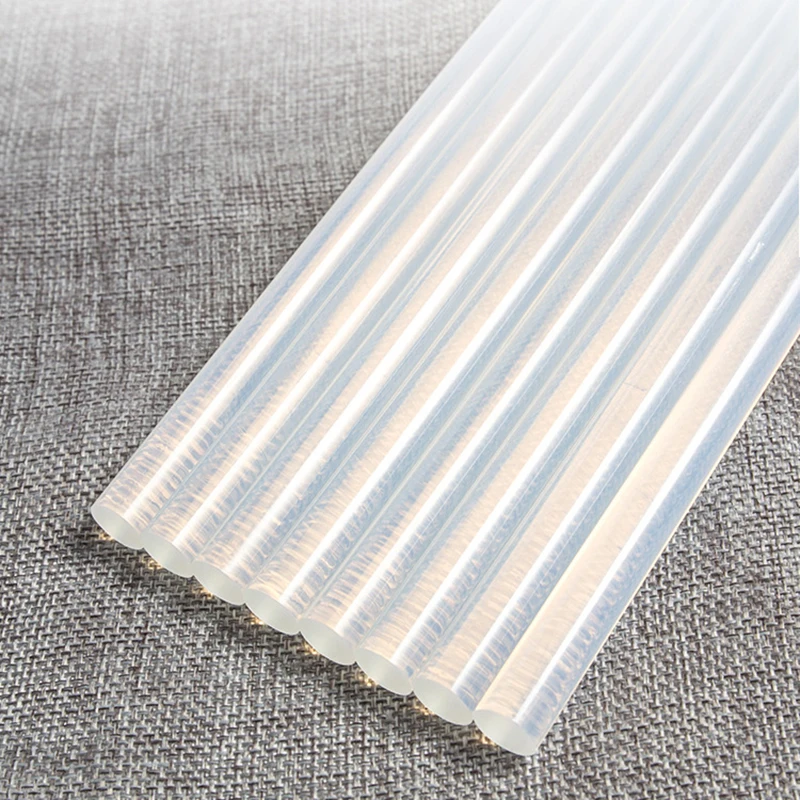강력한 핫멜트 접착제 스틱, 투명 가정용 열 온도 열 DIY 도구, 전기 글루건 스틱, 공예 수리 도구, 7mm