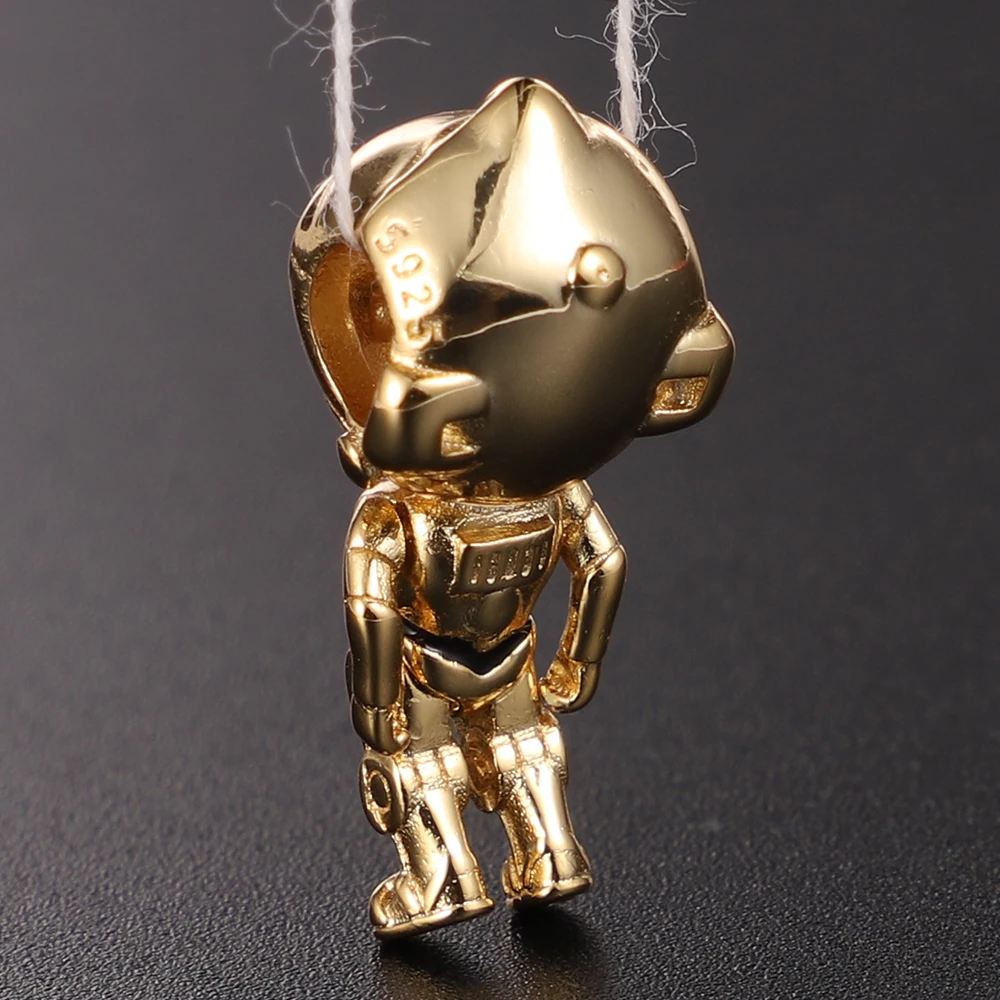 매력 플라타 드 레이 925 실버 스타 워시리즈 요다 만달로리안 헬멧, 매력적인 핏, 오리지널 판도라 팔찌, 여성 생일 선물