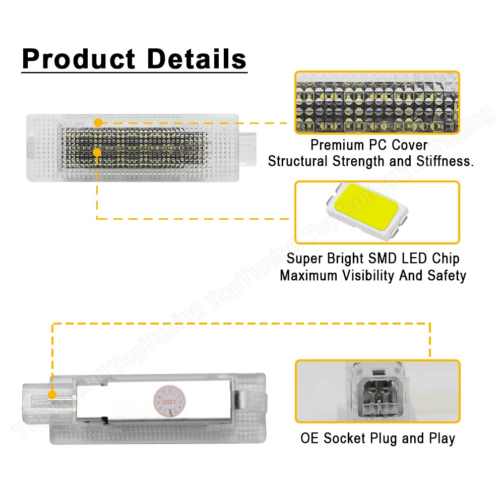 1x 지프 체로키 레니게이드 2015-2021 Led 트렁크 라이트 글러브 박스 램프, OEM #:68163956AA