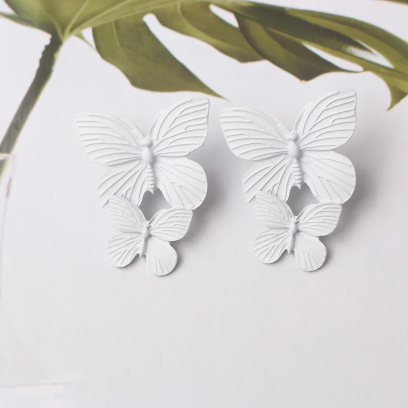 여성용 화이트 컬러 행잉 귀걸이, 롱 댕글 귀걸이, 크리스탈 태슬 귀걸이, 생일 선물 펜던트, 한국 패션