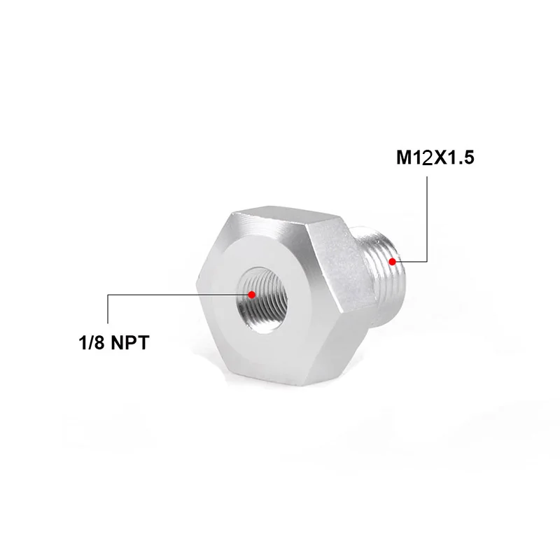 오일 압력 센서 M12 * 1.5 어댑터, LS 엔진 스왑 LS1 LSX LS3 용 피팅, 1/8 NPT 포트