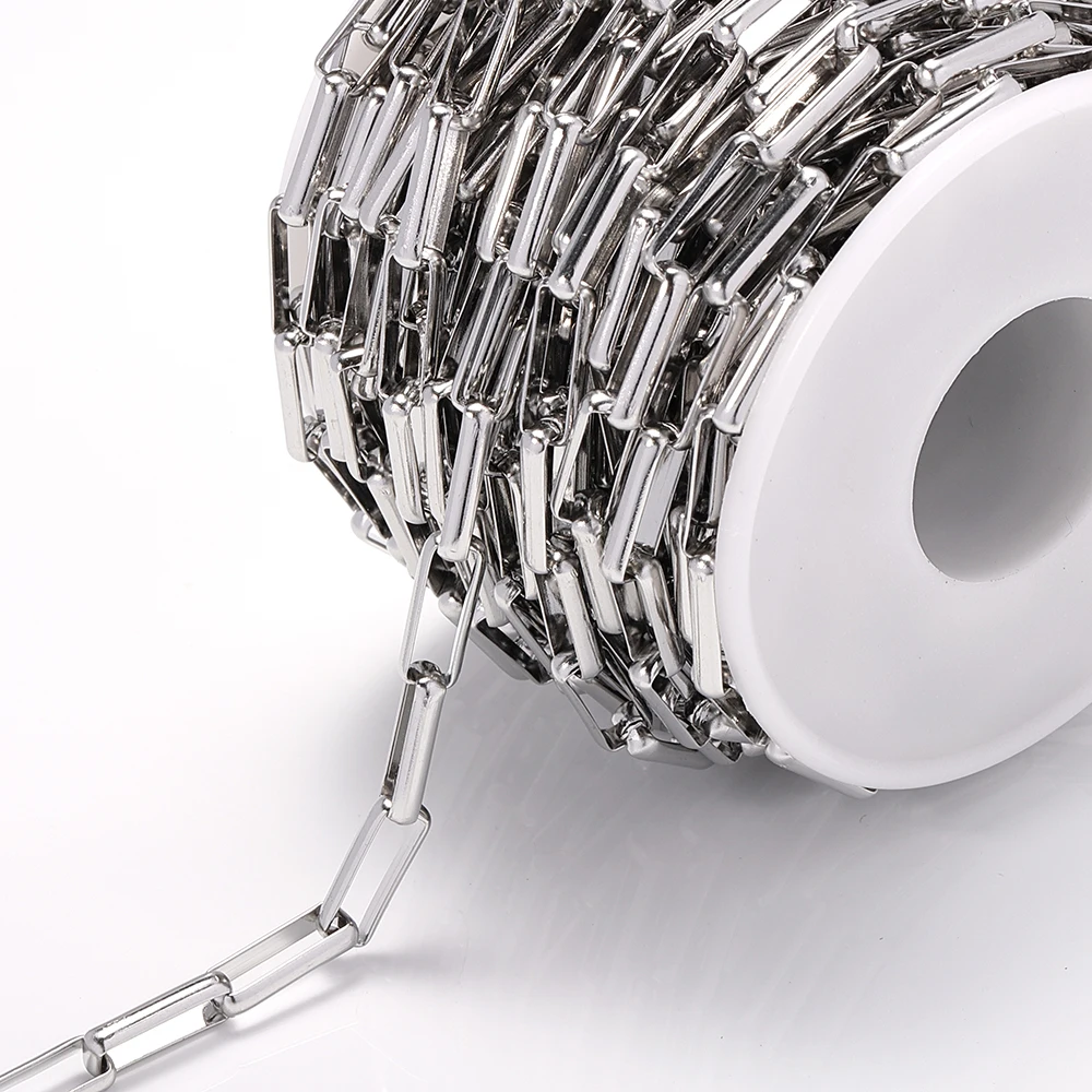 1 미터 골드 컬러 스테인레스 스틸 체인 스타 링크 체인 여성용 DIY 목걸이 팔찌 쥬얼리 구성 요소 만들기 DIY No Faded