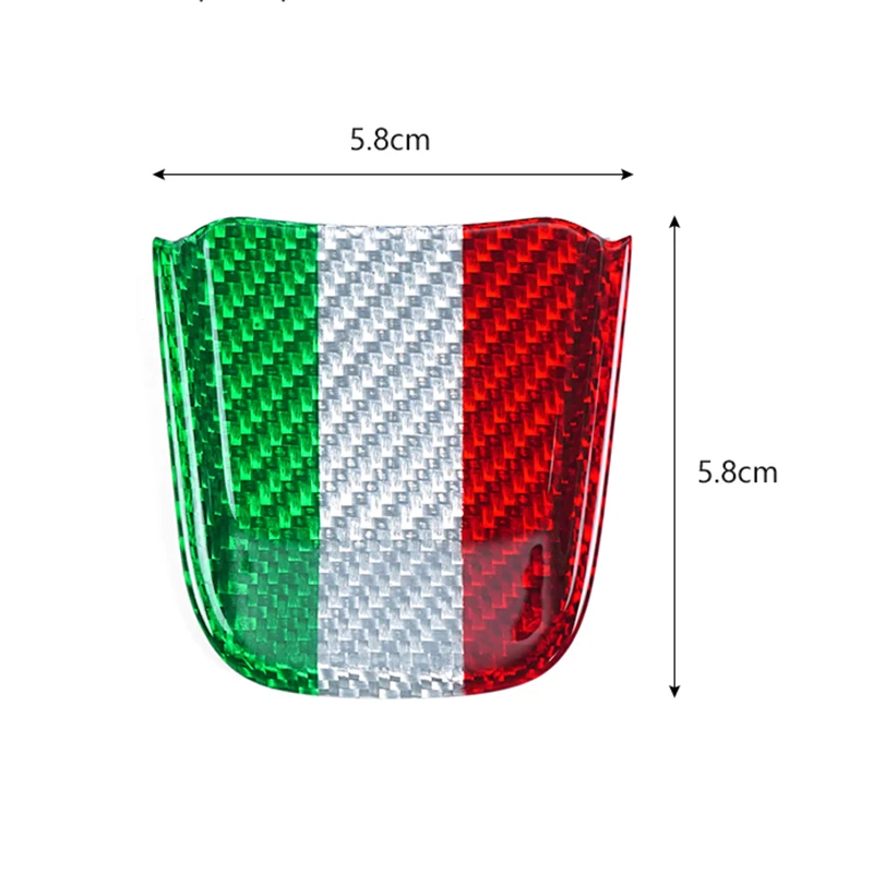 자동차 스티어링 휠 바닥 트림 스티커, 피아트 500 Abarth 595 2020 2021 2022 2023 액세서리, 실제 경질 탄소 섬유