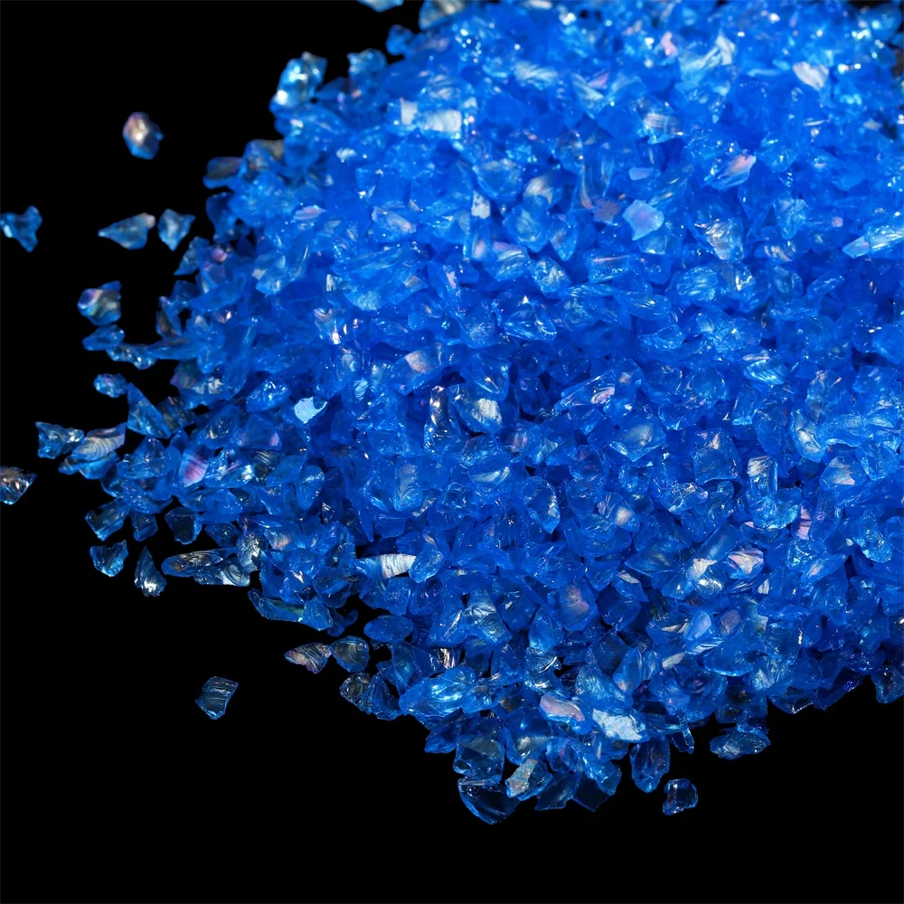 20/50g 유리 분쇄 돌 불규칙 크리스탈 자갈 필러, DIY 에폭시 수지 금형 필러 공예 장식 네일 아트 필러