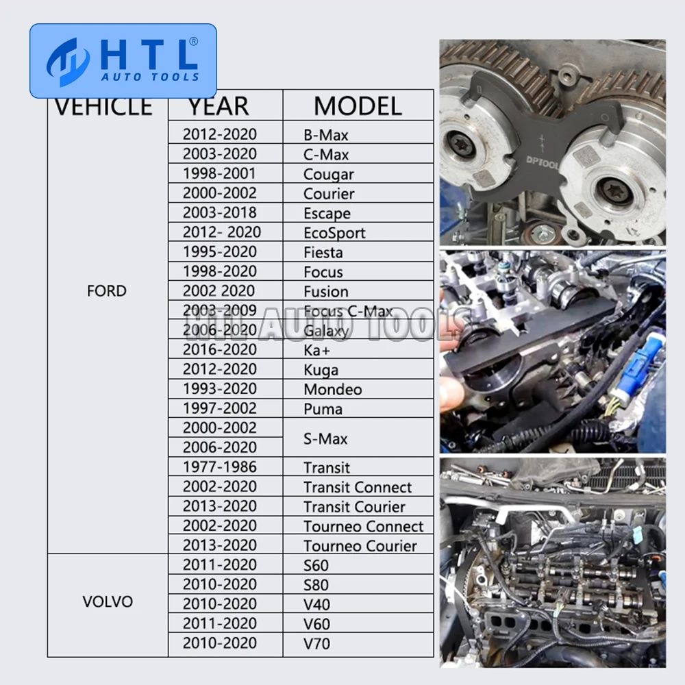 엔진 도구 포드 1.4 1.6 1.8 2.0 Di/TDCi/TDDi 엔진 타이밍 도구 마스터 키트, 마쓰다도 적합