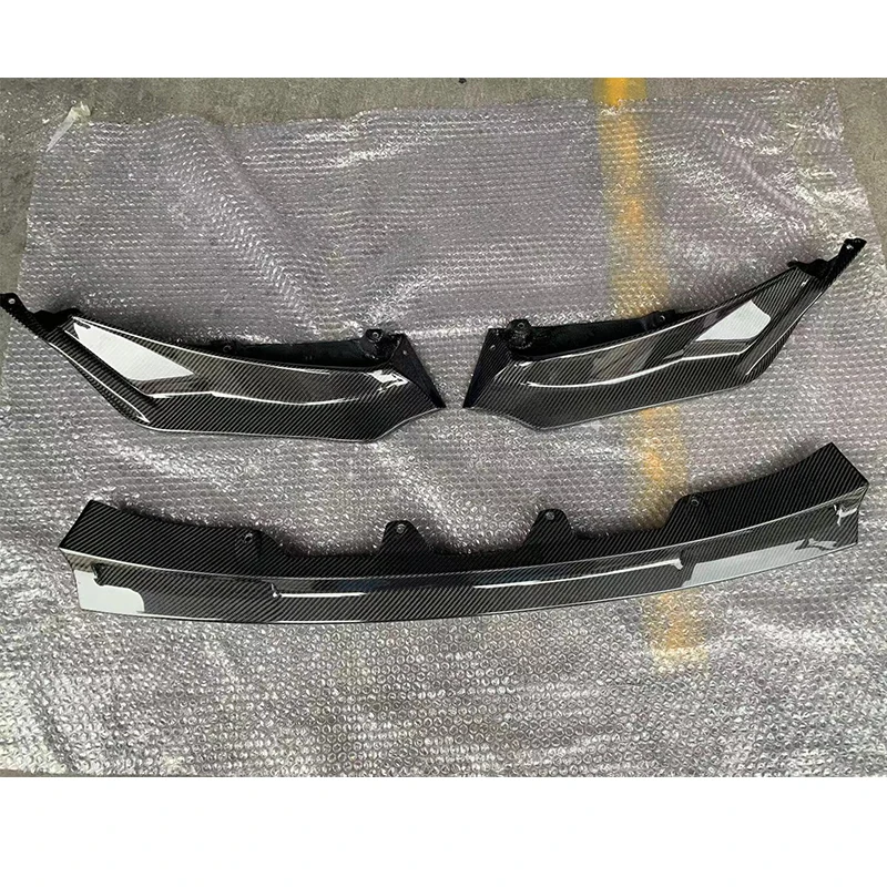 BMW G80 G82 M3 M4 2021 2022 V 스타일 프론트 바디 키트, 실제 탄소 섬유 자동차 범퍼 스포일러 디퓨저 스플리터 립 외부 부품