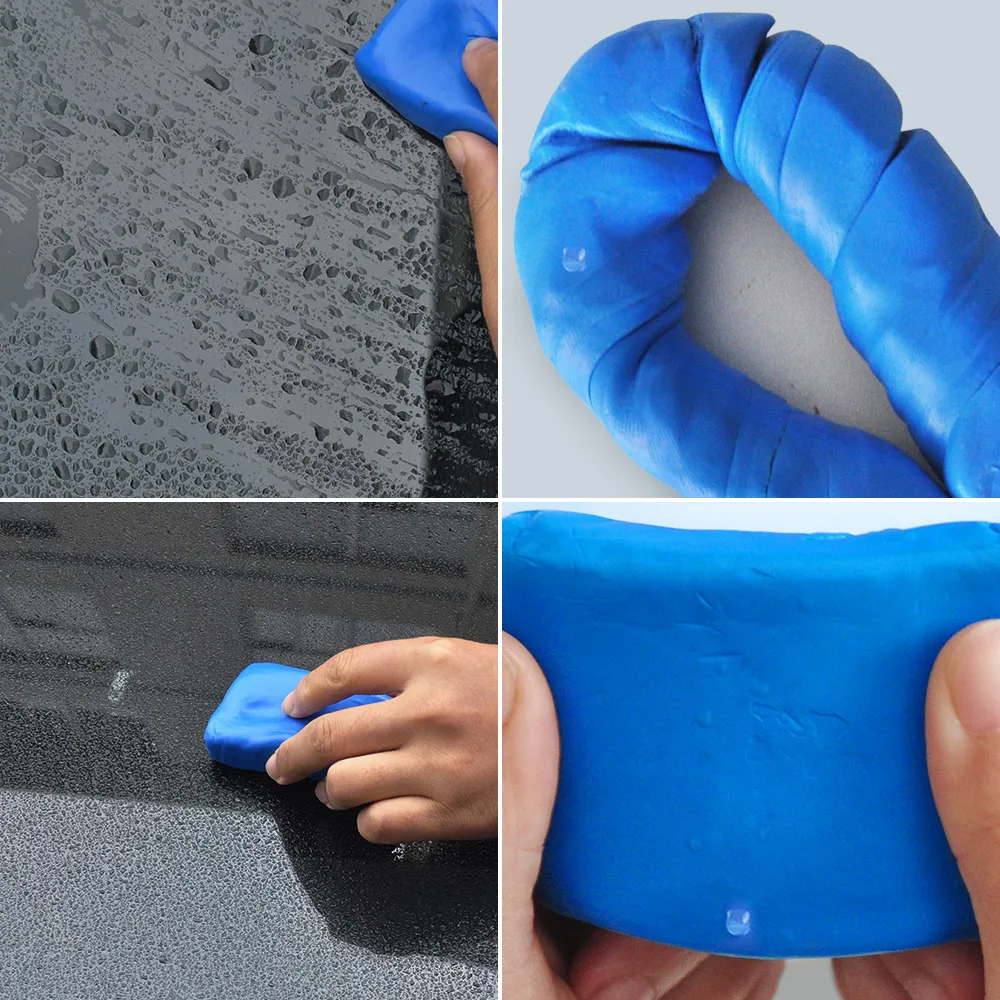 자동차 클레이 바 차량 세척 청소 도구, 파란색 클리너, 자동 관리 와셔, 슬러지 진흙 제거, 휴대용 디테일링 액세서리, 100g