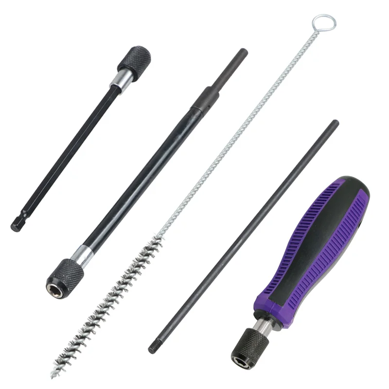 범용 인젝터 시트 청소 세트, 디젤 엔진 씰링 및 샤프트 브러시 키트, 19 개