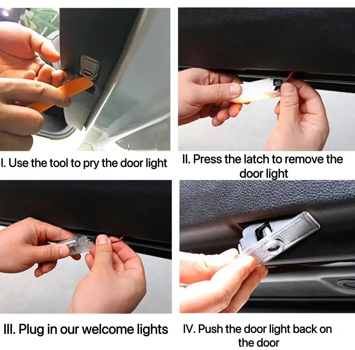 2X 범용 무선 LED HD 램프 그림자 프로젝터, 레이저 그림자 램프, 자동차 용품, Saab 9-3 93 2003-2012 Saab 9-5 95 1998-2011