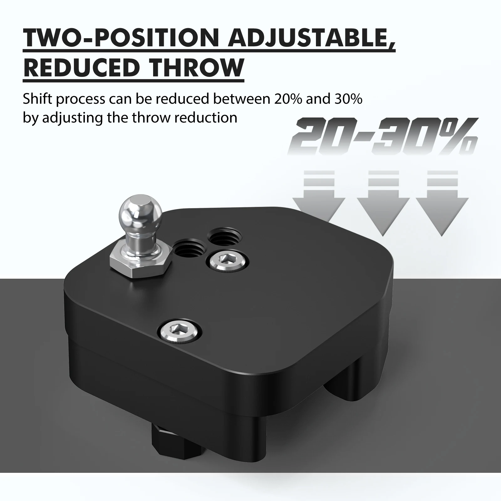 BEVINSEE Ford Focus MK3 용 퀵 기어 숏 시프트 어댑터, ST250 ST 2013-2018 RS 2016-2018, 조절식 숏 시프트 키트