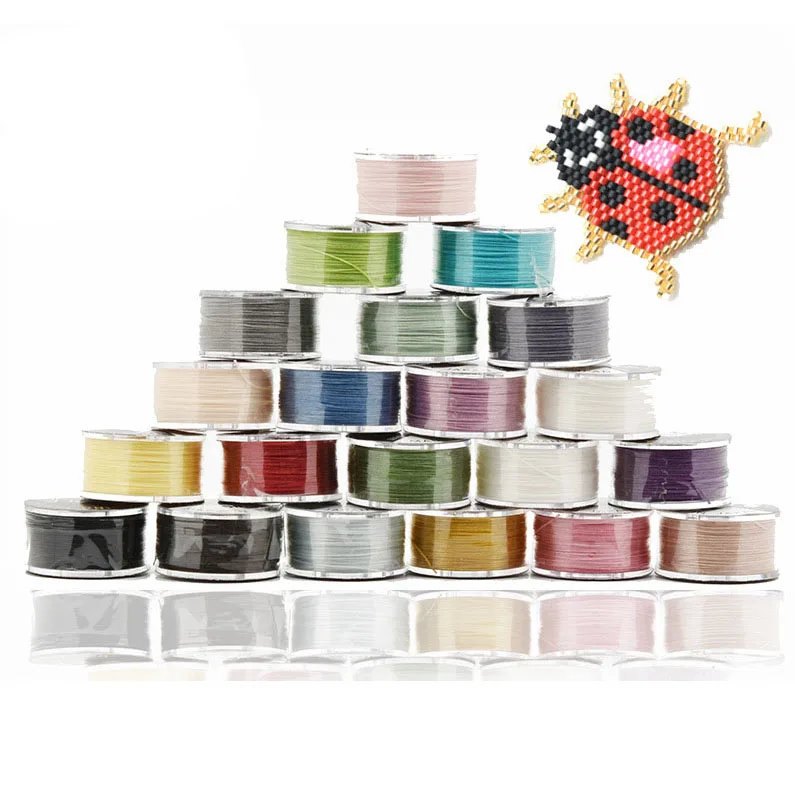 미유키 100% 나일론 스레드, 구슬 스레드 주얼리 꼰 스레드 Diy 액세서리 46m 구슬 스레드