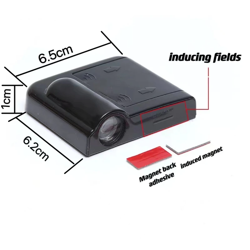 LED 자동차 문짝 배지 조명 프로젝터, 커티시 로고 섀도우 램프, 머스탱 GT 500 코브라 액세서리 장식, 자동차 용품, 2 개