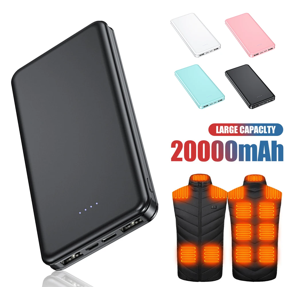 난방 조끼 재킷 스카프 양말 장갑, 강력한 보조배터리, 10000mAh, 20000mAh, 5V, 2A 보조배터리 외장 배터리 팩, 신제품 title=난방 조끼 재킷 스카프 양말 장갑, 강력한 보조배터리, 10000mAh, 20000mAh, 5V, 2A 보조배터리 외장 배터리 팩, 신제품 