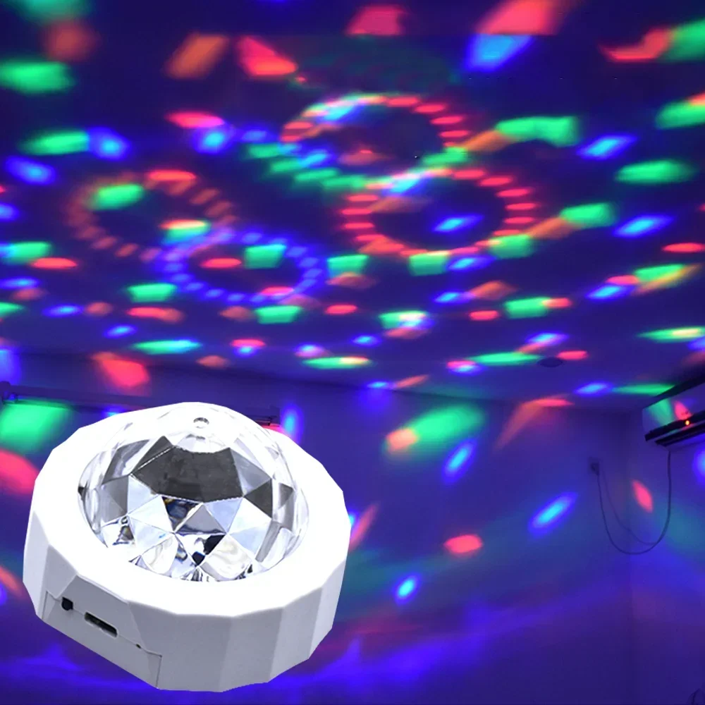 자동차 앰비언트 라이트 액세서리, DJ RGB 다채로운 음악 사운드 LED DC12V 파티 분위기 인테리어 돔 트렁크 벽 램프, 웰컴 나이트