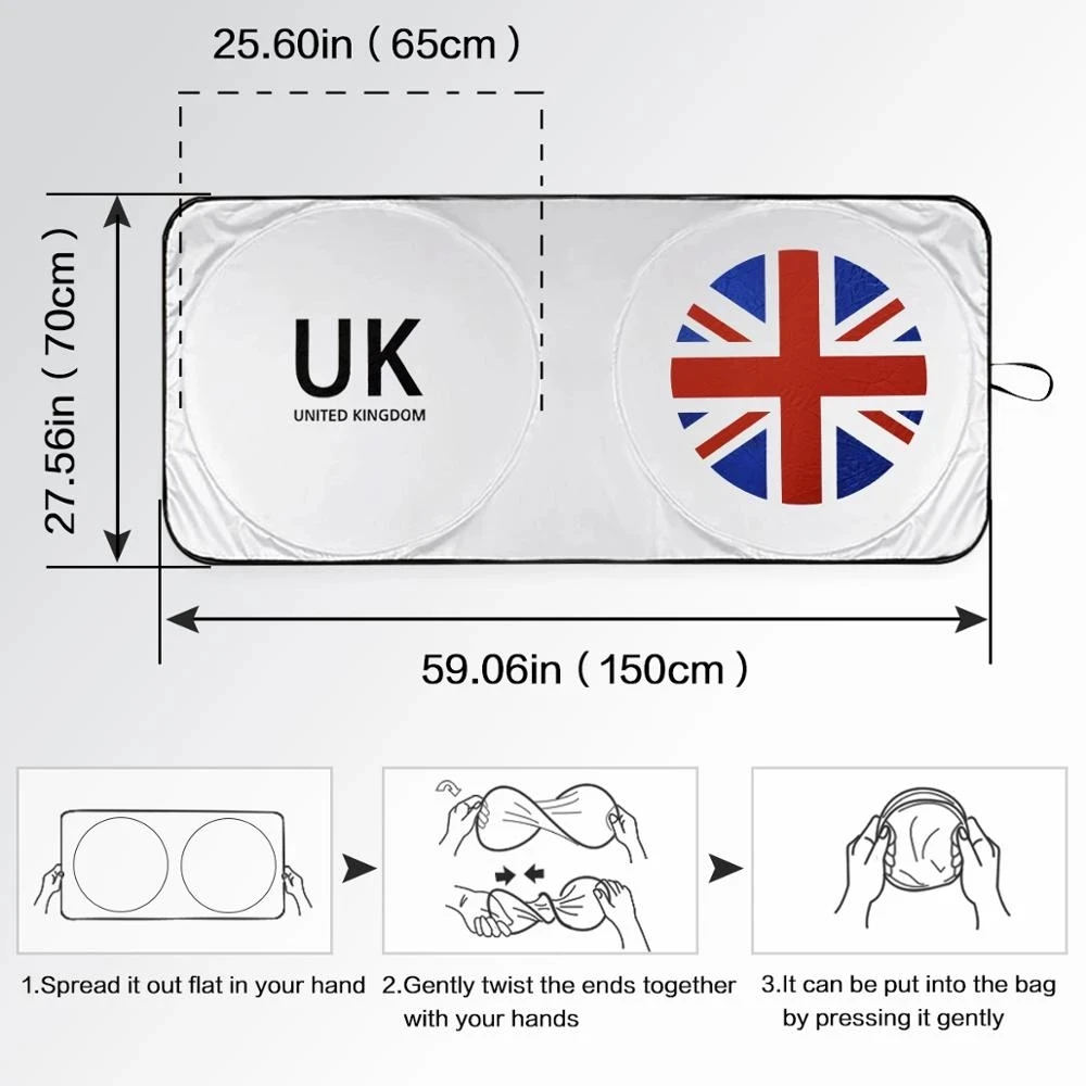 미니 쿠퍼용 자동차 앞 유리 차양 바이저, 자동차 창문 선 쉐이드 커버, 파라솔 코체 UK 팔그 엠블럼 로고, UV 보호 블라인드