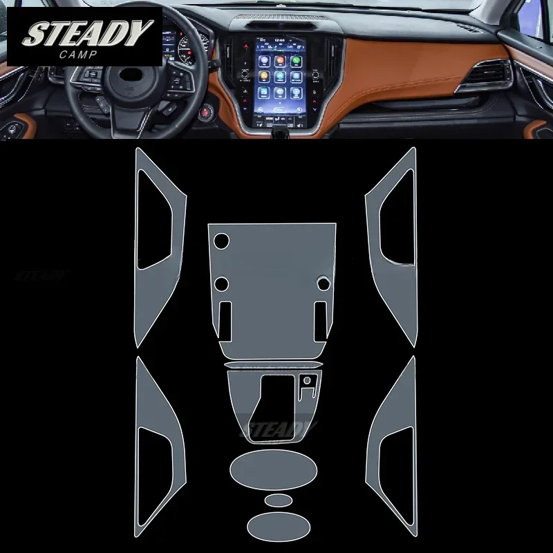 SUBARU 아웃백 2020-2022 2023 자동차 인테리어 피아노 보드 보호 필름, TPU 투명 자체 접착 페인트, 스크래치 방지 수리