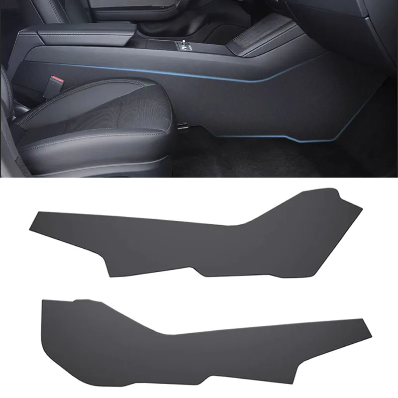 테슬라 모델 3 하이랜드 2024 센터 콘솔 소프트 TPE 킥 방지 패드, 뒷좌석 센터 콘솔 베이스 캡, 더러움 방지 팔걸이 커버