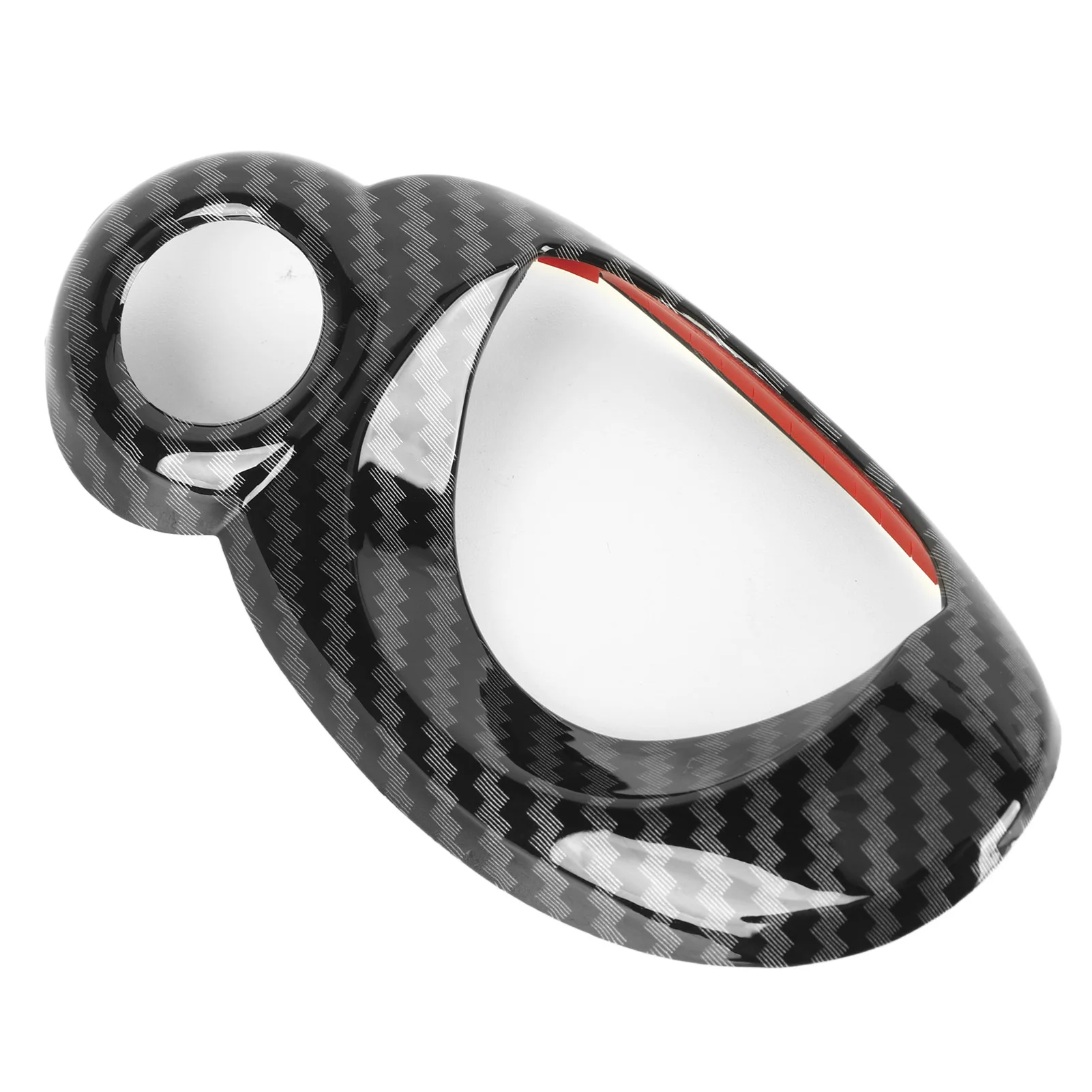 자동차 점화 스위치 키 스타트 트림 스티커, ABS 블랙 탄소 섬유 패턴, 자동차 스타일링 인테리어, 미니 쿠퍼 R54 R56