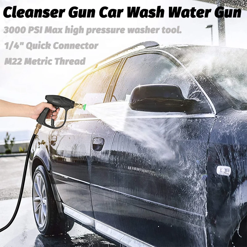 압력 와셔 익스텐션 완드 퀵 커넥터 랜스 스피어, 곡선 헤드 로드 포함, Karcher K2-K7, 1/4 인치