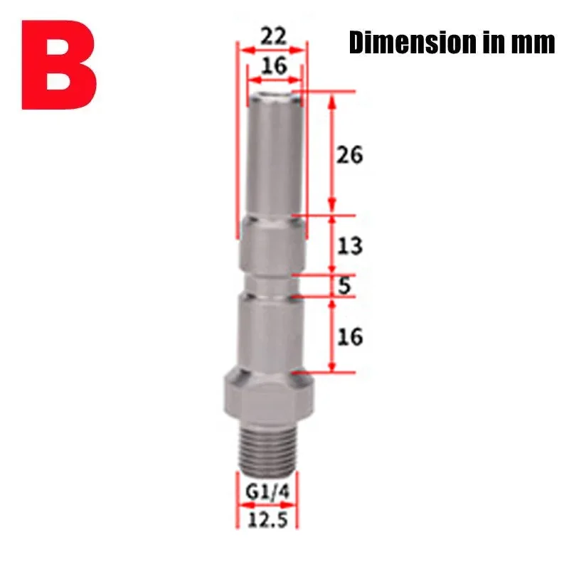 Nilfisk Alto Kew Wap Calm AR IPC Portotechnica 워시 건 랜스 어댑터용 퀵릴리즈 플러그 커넥터, G1/4 스레드