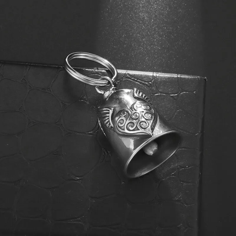 펑크 스타일 엔젤 윙 러브 벨 펜던트, 오토바이 라이딩 부적 펜던트, 록 파티 액세서리