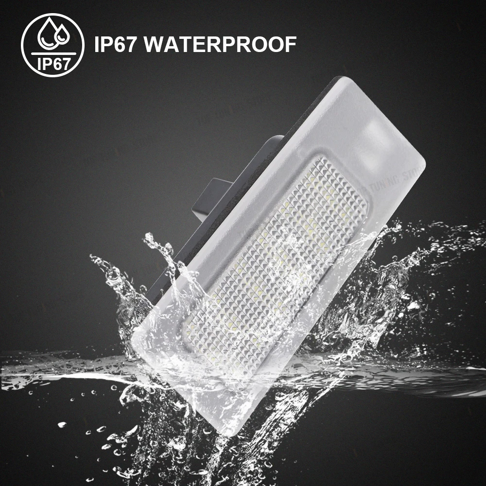 현대 엘란트라 MD 액센트 솔라리스 LED 번호판 라이트 넘버 램프, 현대 I30 왜건 기아 씨드 MK3 세라토 3 포르테, 2 개