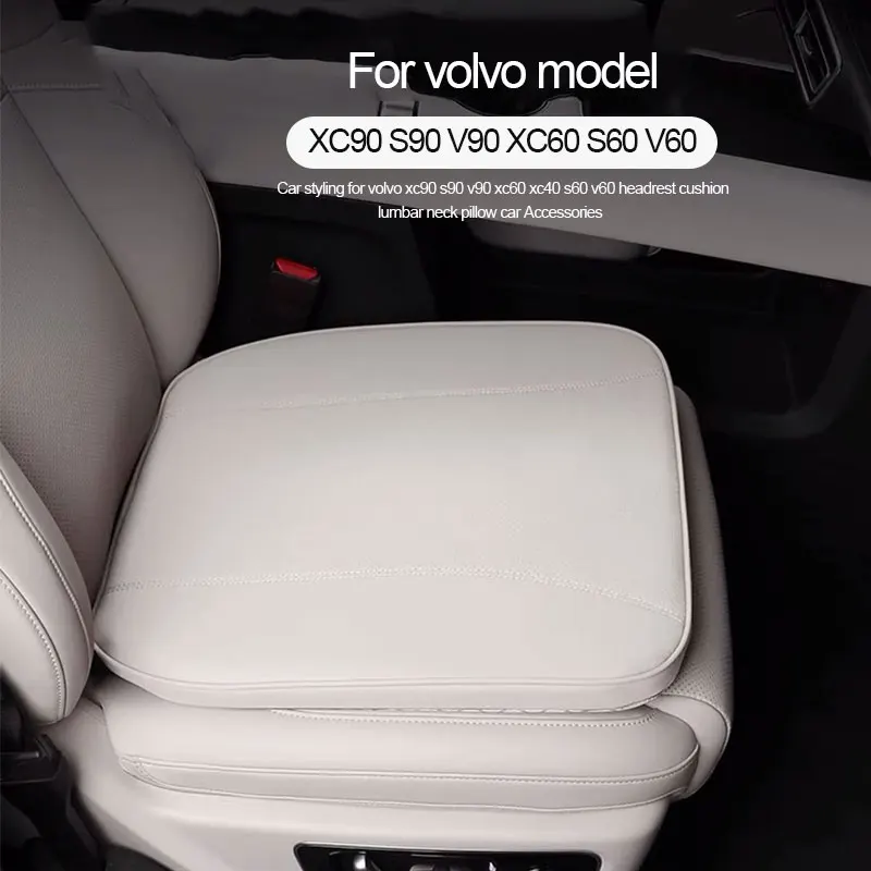 자동차 좌석 머리 받침 목 베개, 메모리 코튼 쿠션, 자동차 액세서리, 볼보 xc90 s90 v90 xc60 xc40 s60 v60 C40 EX90